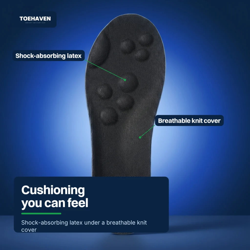 ToeHaven insole material close-up